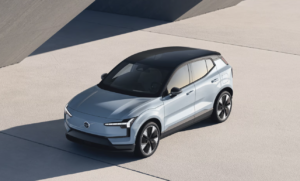 Volvo EX30 in South Africa: Is It the Most Underrated Electric Car? Volvo EX30 electric SUV in Cloud Blue, front three-quarter view